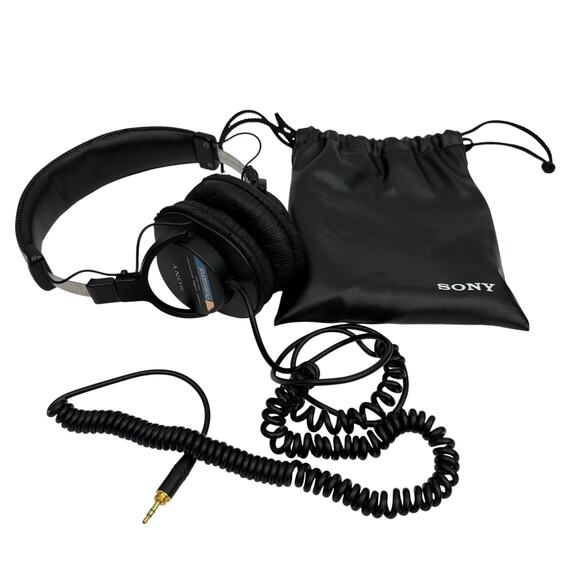 Sony MDR-7506 Professional Studio Monitor Headphones w/ Bag – Tested, Bad Pads - Picture 1 of 10